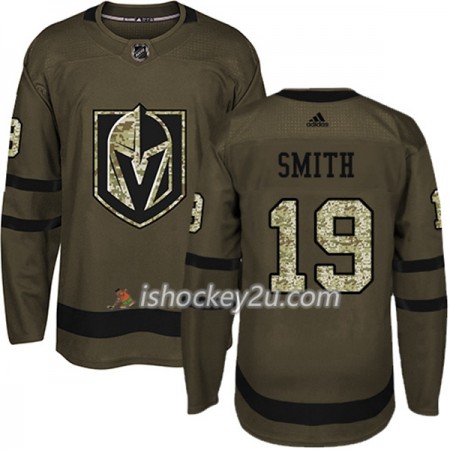 Mænd NHL Vegas Golden Knights Trøje Reilly Smith 19 Adidas 2017-2018 Camo Grøn Authentic